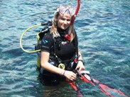 Scuba Diver in The Bay at The Four Seasons